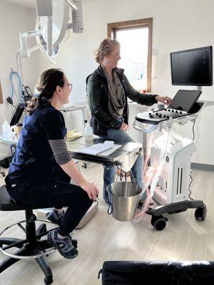 Breaking in the brand new ultrasound!