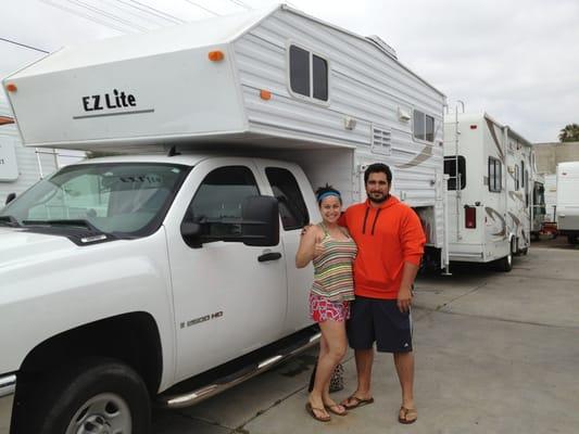 We LOVED this truck/camper setup! Convenient AND fun! Complete as one unit,w/ gas stove, sink, toilet/shower, microwave, fridge.