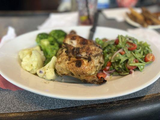 Chicken Special with salad and vegetables