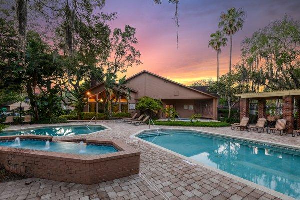 Resort Pool and Spa at Turtle Creek.