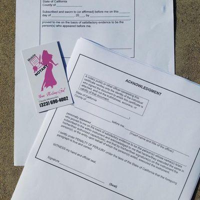 All my paperwork she was able to complete in the Nick of time