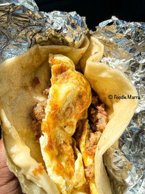 Sausage & Egg Taco