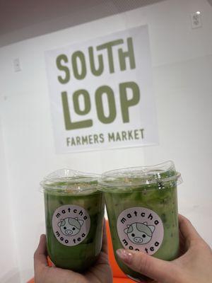 Banana cream matcha latte