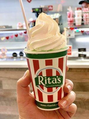 Prickly Pear Italian Ice and Vanilla Custard