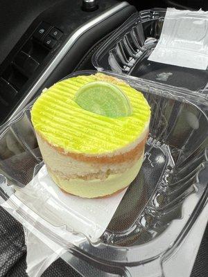 Key lime cheesecake to go. Foodie fast food!