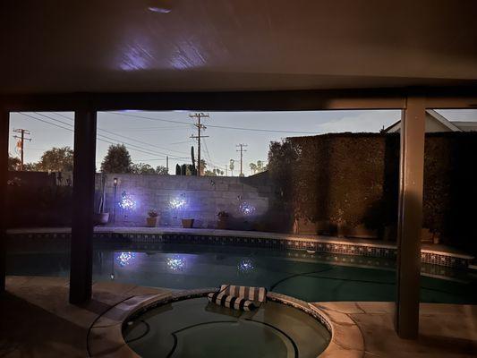 Nighttime view - transformation complete!