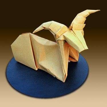Origami Mountain Goat Robert Lang Designer, Michael Roy Folder