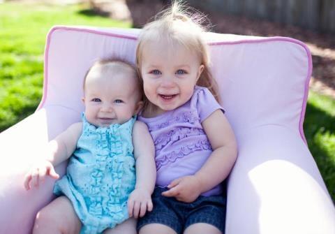 Sydney (age 2), Ellie (7 m.)-May,2013