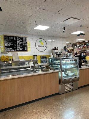 Lemon's Bakery Cafe counter.