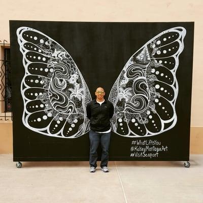 This is what you're supposed to do at the mural. Pose then post it. #WhatLiftsYou