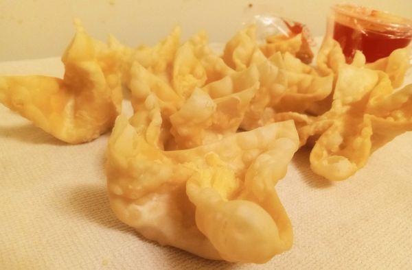 Thick, full, crispy...they make for a great dessert with the sweet and sour sauce and cream cheese filling!