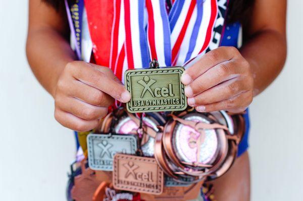 Texas State Champion on bars for Katy Kips!