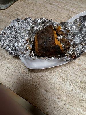 Jumbo baked sweet potato