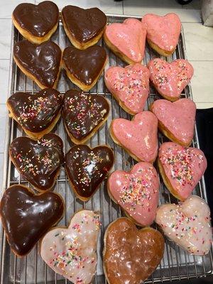 Hearts donuts