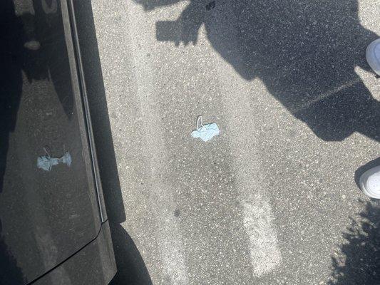 Clean your parking lot and lead by example. Masks everywhere on the floor