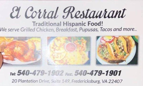 El Corral Restaurante en Fredericksburg, VA