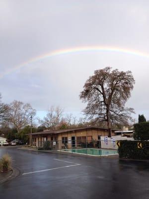 Our club house and pool area.