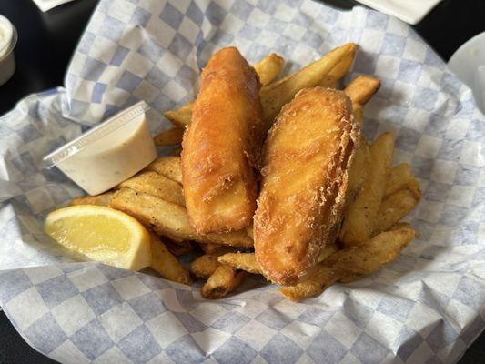 Halibut with fries