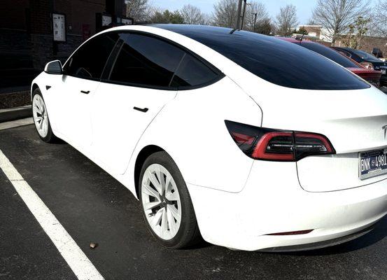 Tesla model three/dark tint