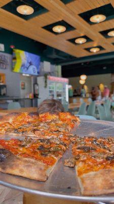 Mushroom and sausage