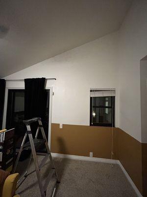 Half bedroom Painting (after)