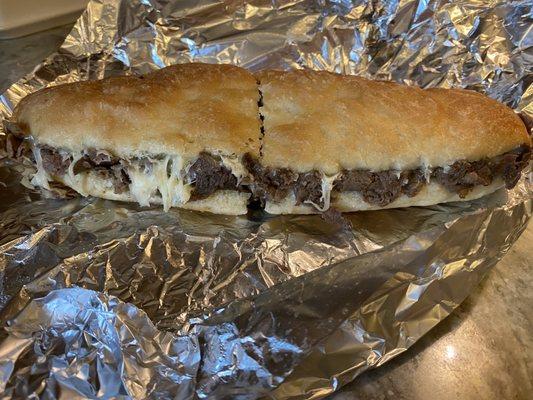Cheesesteak Hot Sub