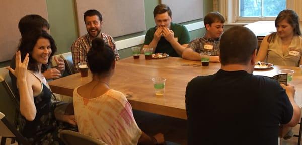 Sitting down to play a game of 'one night ultimate werewolf'