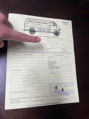 Baker's Appliance Service