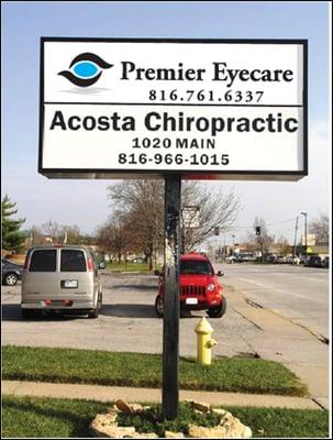 Look for our sign out front on Main Street.