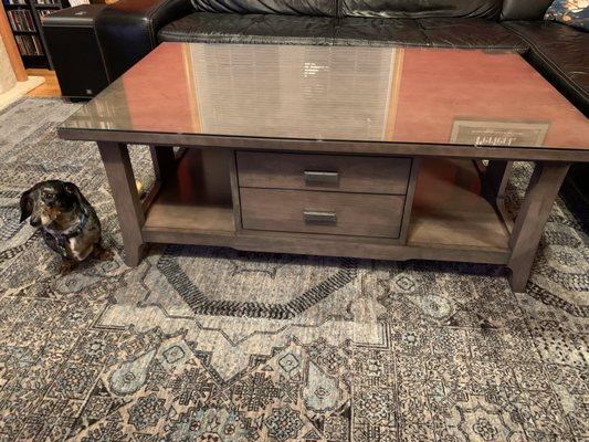 Perfectly cut glass for my table