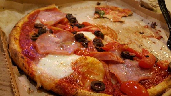 Ham and fresh mozzarella or a good combination