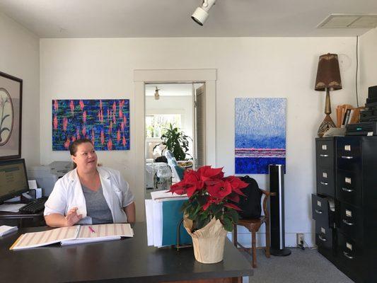 One of the most enjoyable and relaxing hour... Ahhhh. Cleaning time. Yesterday Dr. Nipper fixed a cracked molar. Went perfectly.