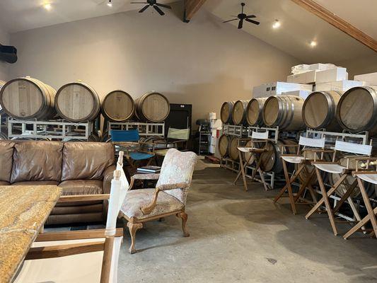 barrels of wine