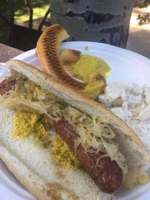 Brats had all the fixings