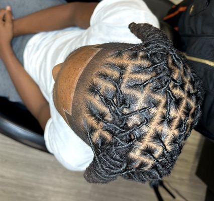 The "WholeThang"
Retwist, Style, Haircut service "ALL IN ONE"
