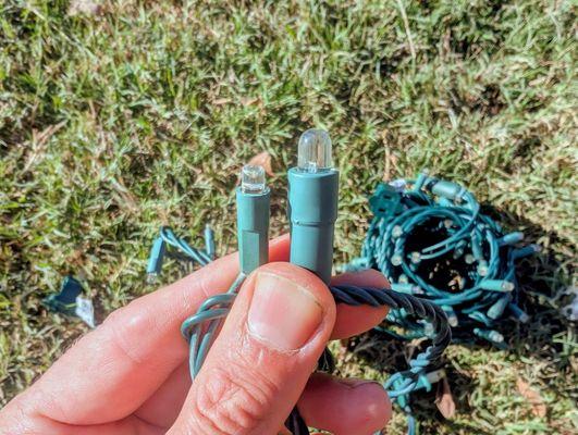 Dwell Holiday Lights uses the highest quality commercial-grade materials, found on display at themeparks such as Sixflags and Disney.