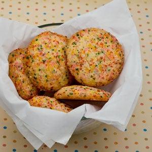 Cake Batter Sugar Cookies with Sprinkles