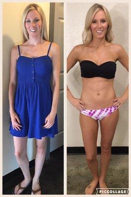 Call for an appointment to get your Custom Airbrush!! This is a photo of a client who came back the next day AFTER her shower! SO natural!!!