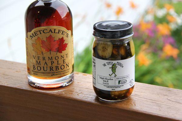 Tipsy Pickles - made with Metcalfe's Maple Bourbon!