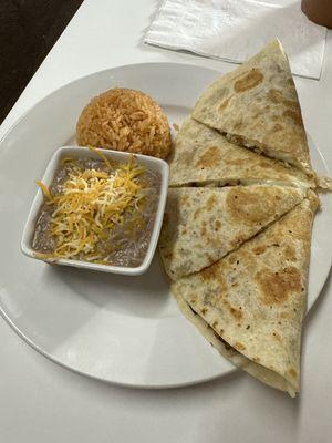 Quesadilla plate