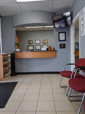 Office waiting lobby