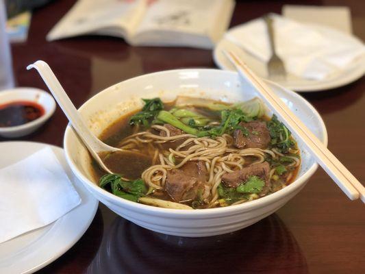 Spicy beef noodle soup