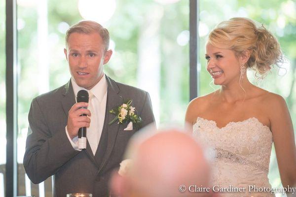 Beautiful natural custom spray tan fit for a bride.