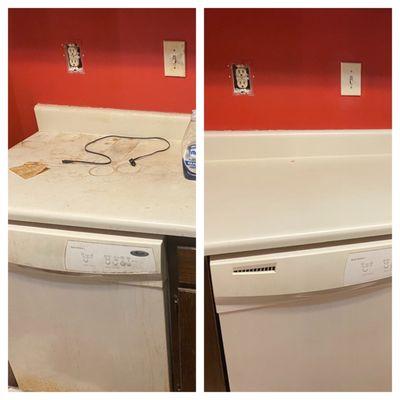 Kendra counters before and after