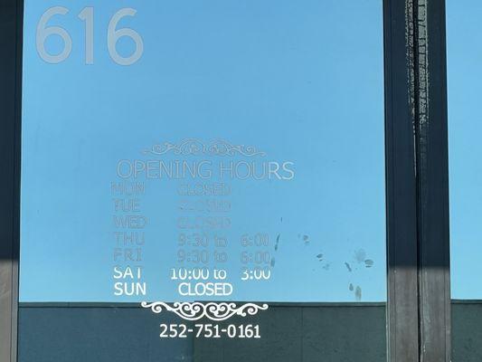 If you post that you're open, be open.