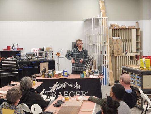 Wood working class by Kevin.