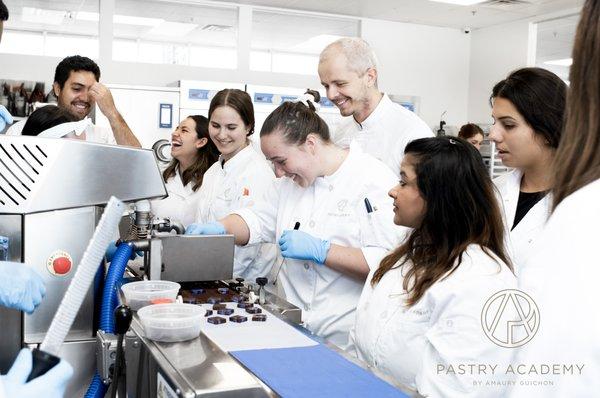 Our students learning everything about chocolate! (products are not for sale but for educational purposes only and taken home by students)