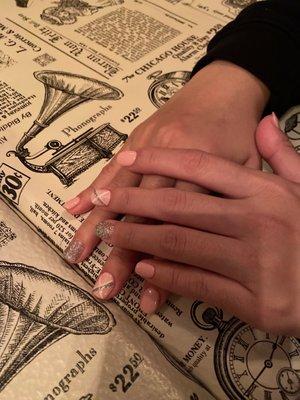 Gel manicure.