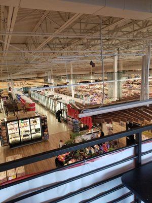 Fairly nice remodel at Ridley's to compete with Albertsons. Upstairs area.