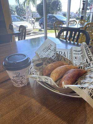 Delicious empanadas and an excellent value. Three empanadas and a coffee for $6.99 is a fantastic deal. 100% recommended
